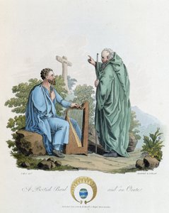Ire und Barde - in "Kelten und Goten, Bräuche der Bewohner der Britischen Inseln des frühen 6. Jahrhunderts und der Gotenstämme der Westküste der Ostsee", von S.R. Meyrick und Ch. Smith von English School