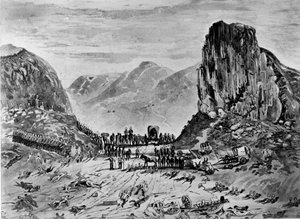 Isandhlwana nach der Schlacht, 1879 von English School