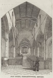 Islip Kirche, Northamptonshire, restauriert (Gravur)