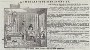 J. Tylor und Sohns Badeapparat (Gravur) von English School