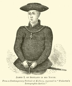 Jakob I. von Schottland in seiner Jugend von English School