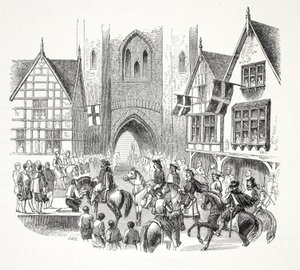 James der Erste betritt die Stadt Chester