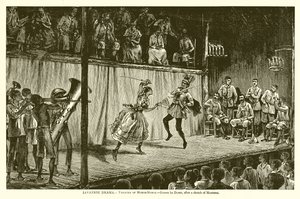 Javanisches Drama.--Theater von Moros-Moros von English School
