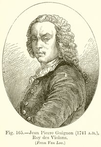 Jean Pierre Guignon, Roy des Violons 1741 von English School
