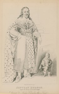 Jeffery Hudson, 30 Jahre alt, 18 Zoll groß, Zwerg von König Charles I. von English School