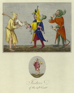 Narren des 14. Jahrhunderts von English School