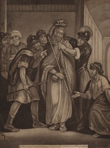 Jesus mit Dornenkrone (Stich) von English School