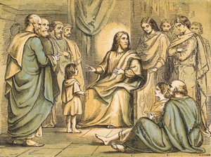Jesus lehrt seine Jünger von English School