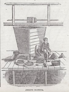 Rüttelmaschine, Cornische Kupfermine von English School