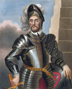 John Baliol (gest. 1269), nach einem Gemälde in der Bodleian Gallery von English School
