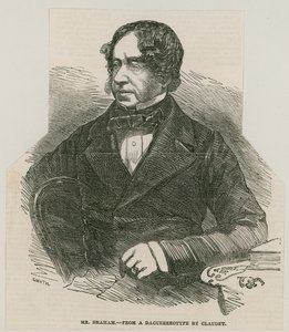 John Braham, Sänger; von einem Daguerreotypie von Claudet von English School