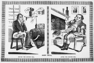 John Bull vor und nach dem Reformgesetz von English School