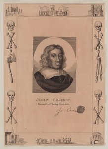 John Carew, hingerichtet am Charing Cross, 1660 von English School