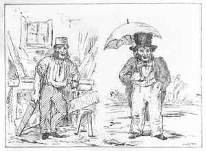 John Dobbs in England und Indien aus dem Delhi Sketchbook von English School