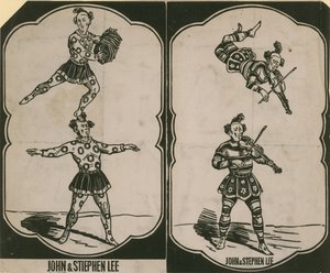 John Lee und Stephen Lee, Zirkusakrobaten und Musiker von English School