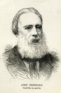 John Oxenford (1812-77) Illustration aus The Graphic, 1877