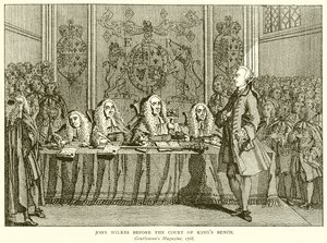 John Wilkes vor dem Gericht des Königsbank