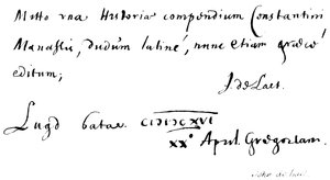 John de Laet von English School
