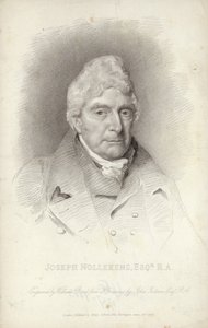 Joseph Nollekens, englischer Bildhauer. Gravur von William Bond