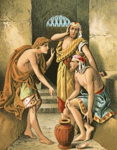 Joseph deutet die Träume des Obermundschenks und des Bäckers von English School