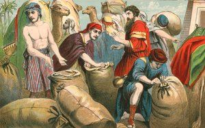 Josephs Brüder finden das Geld in ihren Säcken von English School