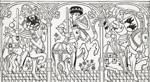 Josua, König David und Judas Makkabäus, 1878 von English School