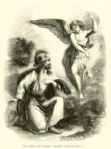 Josua und der Engel, Agostino Carracci, Josua v (Stich) von English School