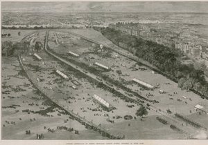 Jubiläumsversammlung von dreißigtausend Londoner Schulkindern im Hyde Park von English School