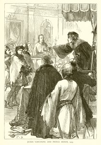 Richter Gascoigne und Prinz Heinrich, 1413 von English School
