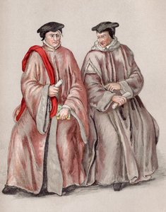 Richter in ihren Roben während der Herrschaft von Elisabeth I., aus 
