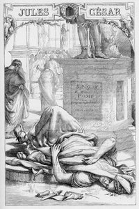 Julius Caesar - Illustration in „Werke komplett von William Shakespeare“ 1866 - Die Illustrationen und die allgemeine Form dieser Ausgabe sind von Cassell