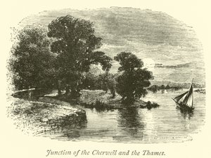 Zusammenfluss von Cherwell und Themse von English School
