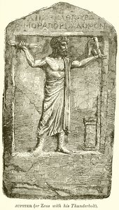 Jupiter (oder Zeus mit seinem Blitz) von English School