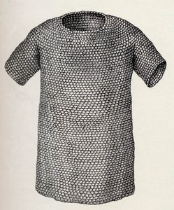 Jutische oder dänische Kettenhemd, datiert vor 450 n. Chr., aus A Short History of the English People von J. R. Green, veröffentlicht 1893 von English School