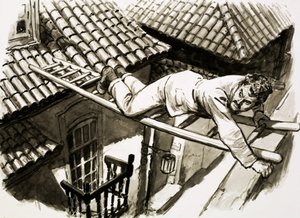Karl Decker klettert zum Gefängnis von Evangelina Cisneros in Kuba von English School