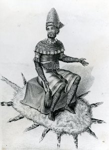 Kazembe, oder König von Lunda, südlich des Mweru-Sees