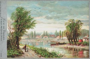 Kew am Fluss Themse von English School