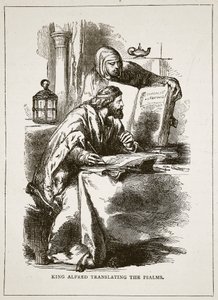 König Alfred übersetzt die Psalmen