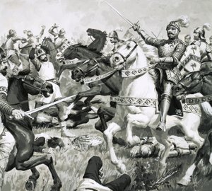 König Artus führte die Briten zu einem überwältigenden Sieg gegen die Sachsen
