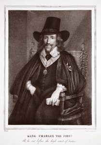 König Charles der Erste, wie er vor dem hohen Gerichtshof saß, zugeschrieben P. Sudre, graviert von de Langlume von English School