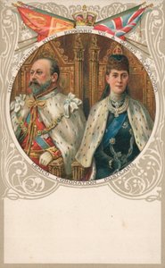 König Edward VII. und Königin Alexandra von English School