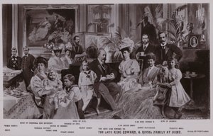 König Edward VII. und seine Familie von English School