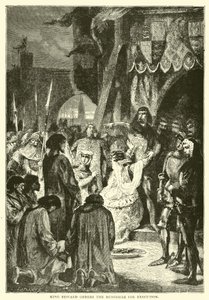 König Edward befiehlt die Hinrichtung der Bürger von English School