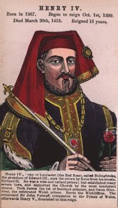 König Heinrich IV (farbige Gravur)