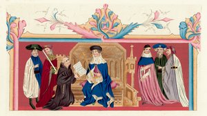 König Heinrich IV. und sein Hof von English School