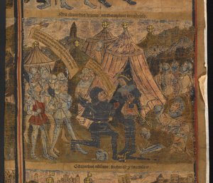 König Heinrich VI. gefangen genommen nach der Schlacht von Northampton, aus dem typologischen Leben und der Genealogie von König Edward IV.