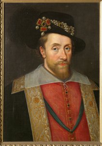 König James I. von England und Schottland von English School