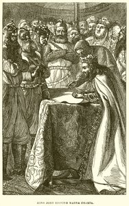 König Johann unterzeichnet die Magna Carta von English School