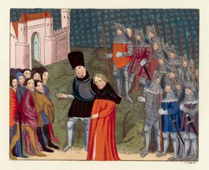 König Richard II. nach London gebracht von English School