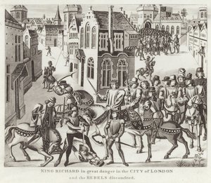 König Richard in großer Gefahr in der Stadt London und die Rebellen besiegt von English School